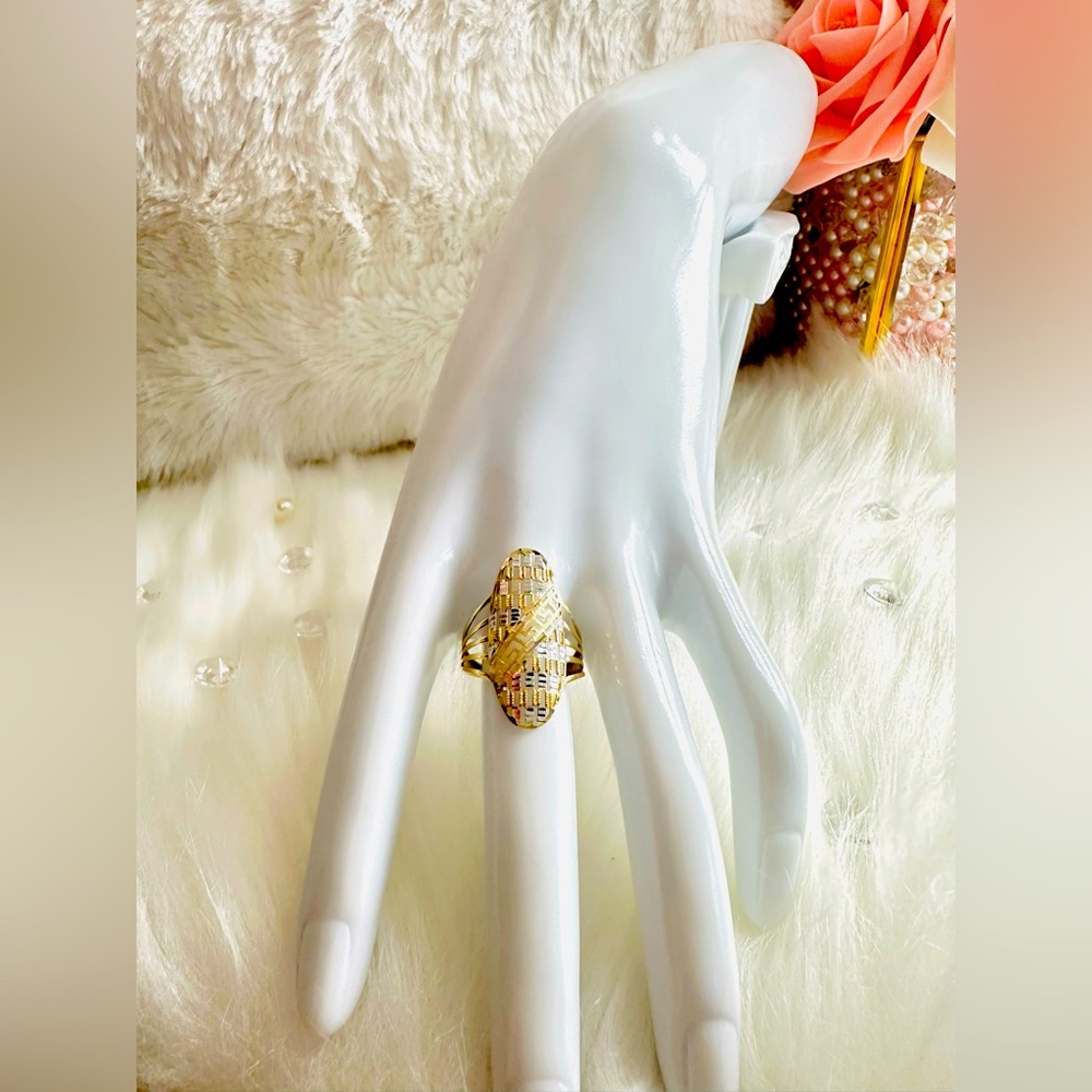 Power Ring  💛 Real 18 Karat Solid Gold Jewelry 💛